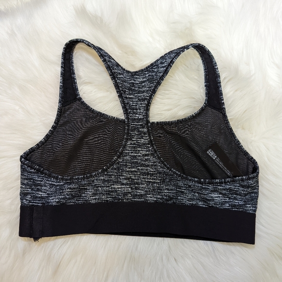 VS Victoria's Secret Racer Back Sport Gray & Black Sports Bra in Size Large - Picture 2 of 3